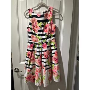 Jessica Howard Floral Sleeveless A-Line Dress - Size 6, EUC